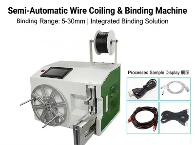 Semi-Automatic Wire Coiling & Binding Machine WPM-212A - Coiling & Binding Machine