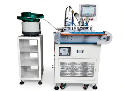 Automatic USB A Male Soldering Machine - 1400pcs/h WPM-121-AM - Automatic Soldering Machine