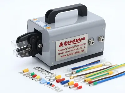 Pneumatic Terminal Crimping Tool with Interchangeable Dies JW-25M - Portable Crimping Tools
