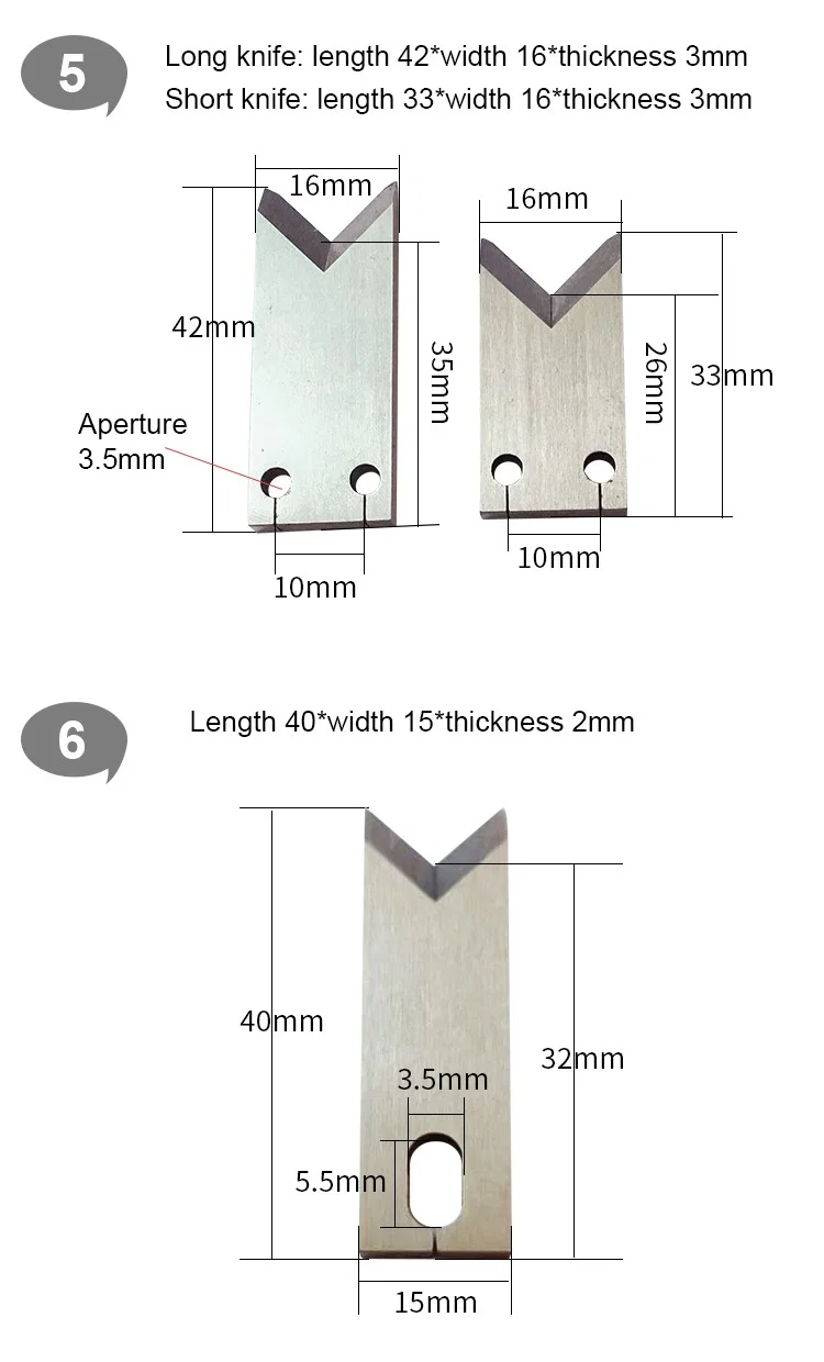  Precision Blade for wire stripping machine cable cutting machine, Otp Blade, Stripper Blade, Wire Cutting Machine Blade