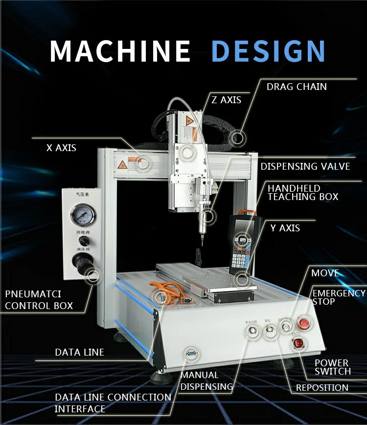 automatic silicone three-axis glue dispensing robot glue dispenser machine, Automatic Silicone Glue Dispensing Machine