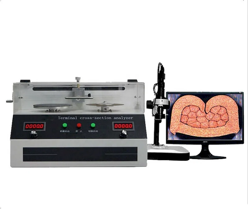cross-section analysis system, portable harness cross-section analyzer, cross-sectional image processing machine, wire cross-section analyzer cross-section analysis system, portable harness cross-section analyzer, cross-sectional image processing machine, wire cross-section analyzer