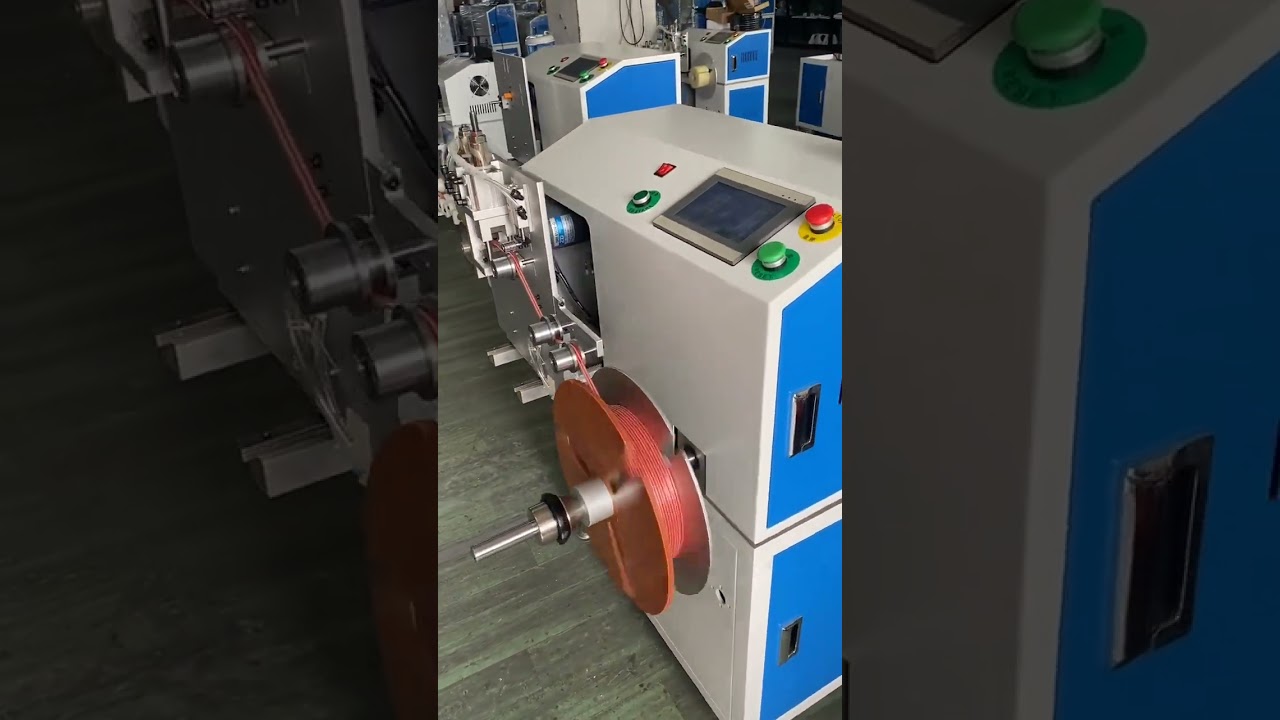 Twin Cable Automatic Meter Counting, Traversing, Winding, Cutting & Coiling Machine 1mm to 16mm