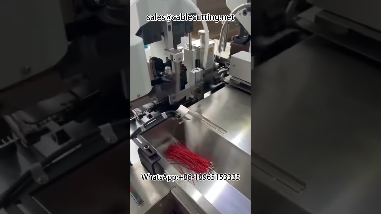 Full self service double head crimping machine #double head termination machine #stripping machine #