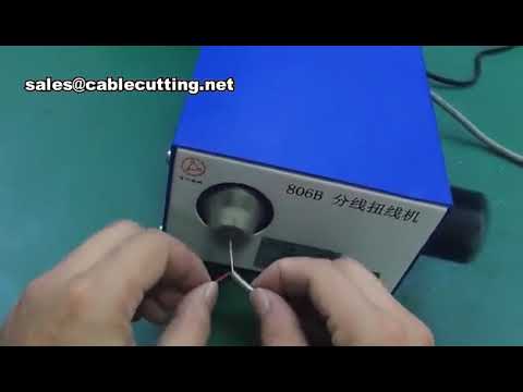 Brush Shielded Wire Splitting and Twisting Machine for Braided Cable Peeling