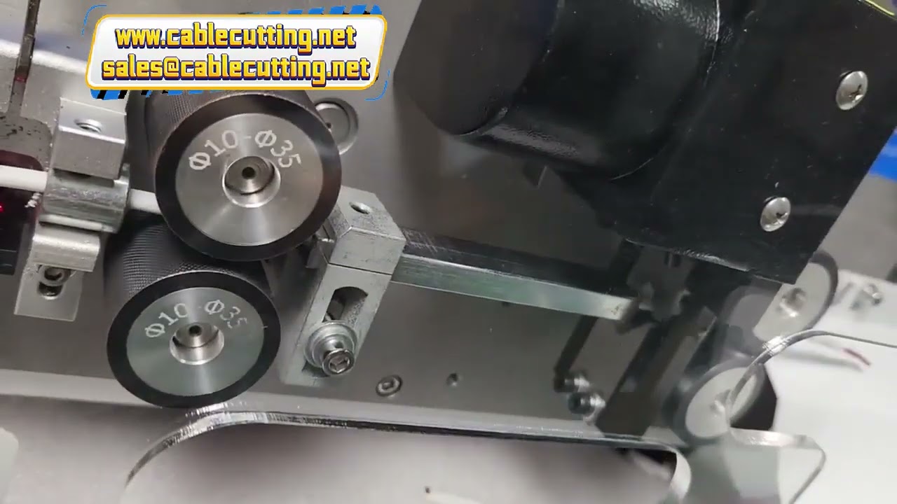 Flat Multi Core Cable Cutting and Stripping Machine Stripping outside jacket & inside core with acry