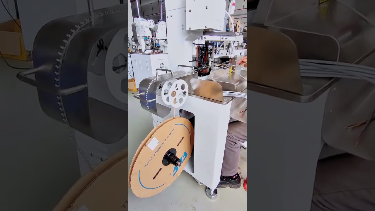 Sheathed Multi Core Wire Stripping and Terminal Crimping Machine #factory #machine