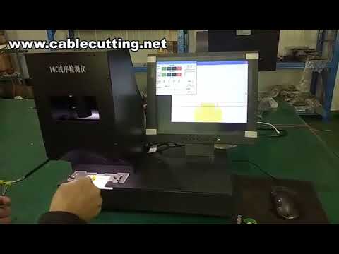 Color Wire Sequence Detector,Cable Sequence Automatic Detector,Inspection Ribbon Cable Device