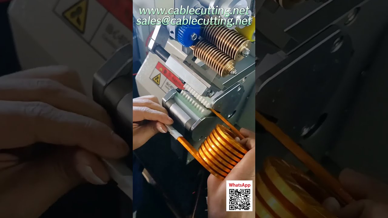 Automatic Wire Cutting and Stripping Machine for Industrial Packaging