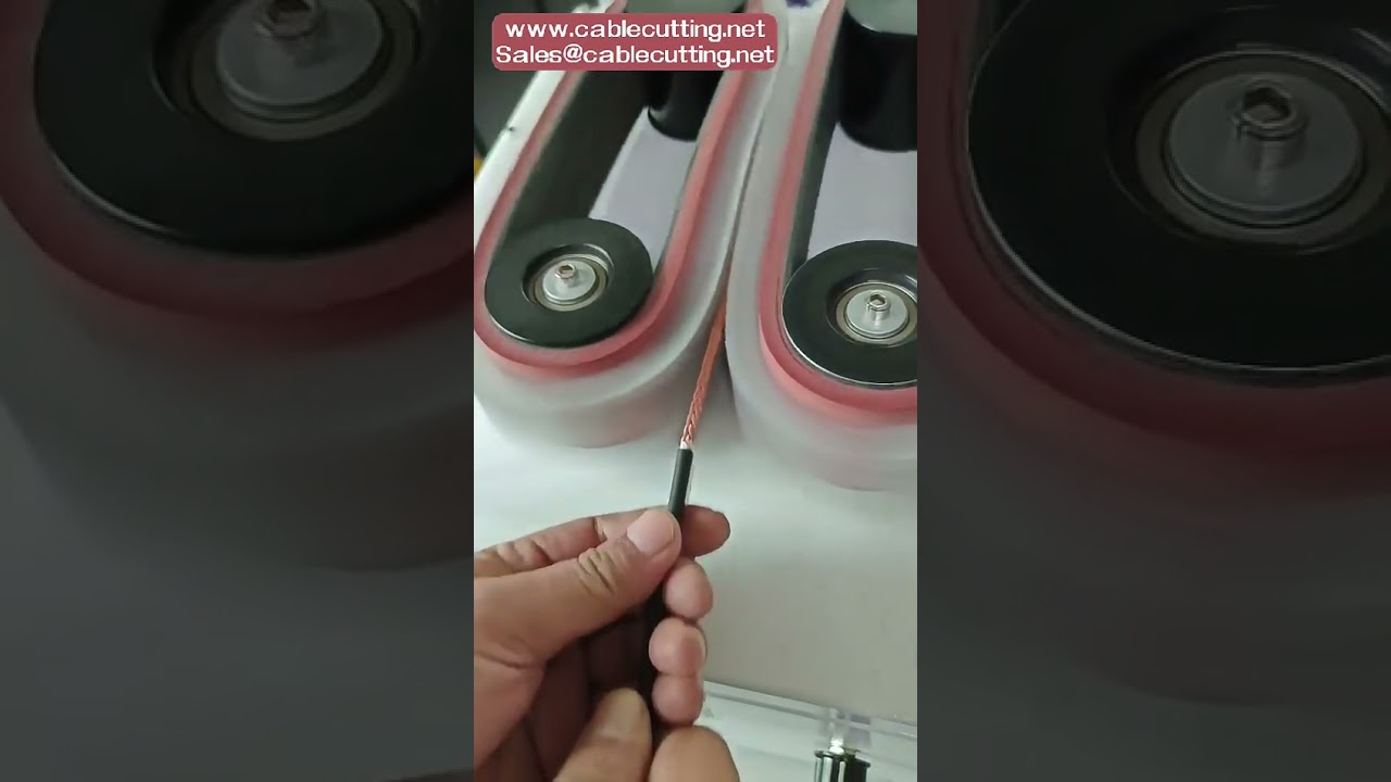 Shielded cable stripping machine, shielding wire brush machine