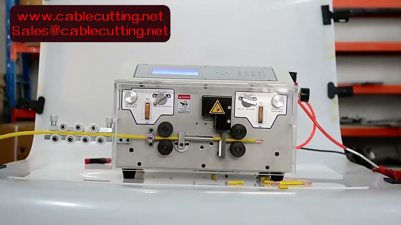 Wire Stripper 450W Computer Automatic Wire Stripping Machine 4 Wheels Drive Max Outer Diameter 10MM