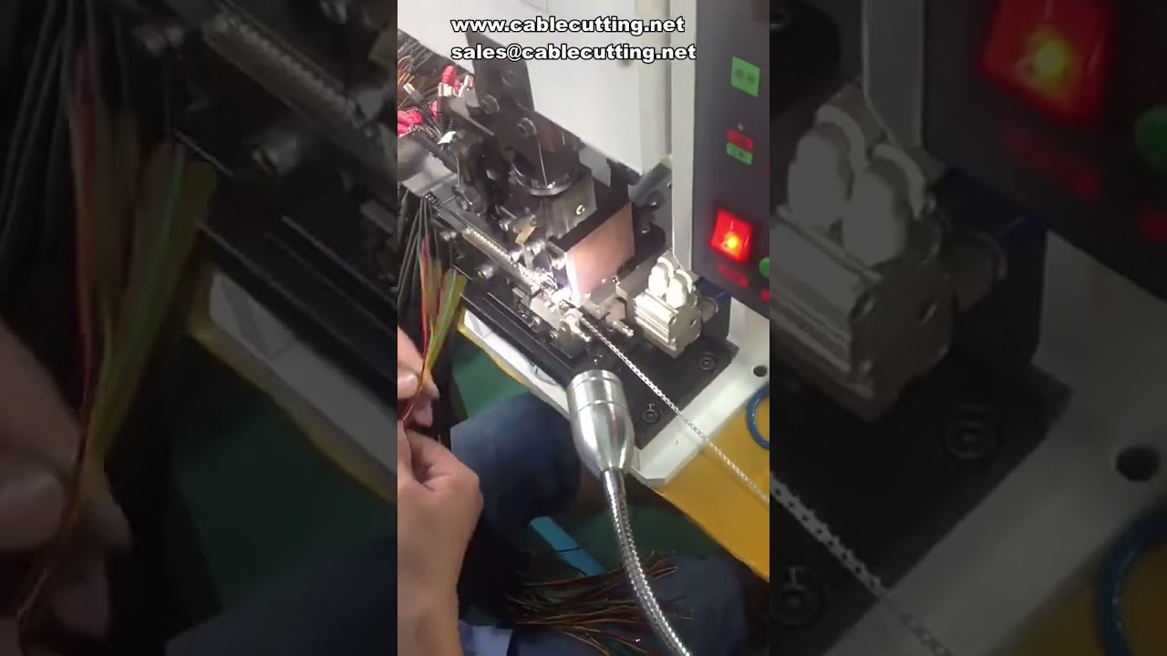 Half core wire stripping machine, wire cutting end machine, sheathed multi core wire stripping end m