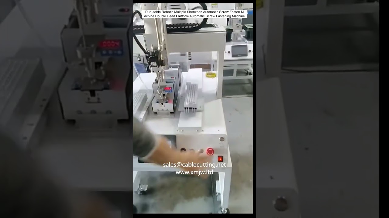 Dual-Table Robotic Multiple Automatic Screw Fastening Machine