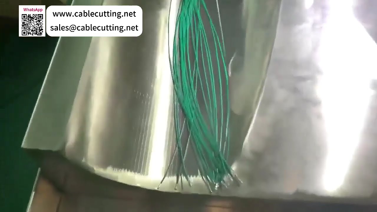 Fully Automatic Double Head Wire Stripping and 1 25 Terminal Crimping Machine System - Video