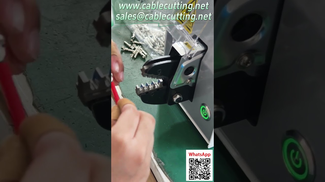 電動端子壓接機  壓接光伏端子實拍 無氣泵可用 #自動化設備