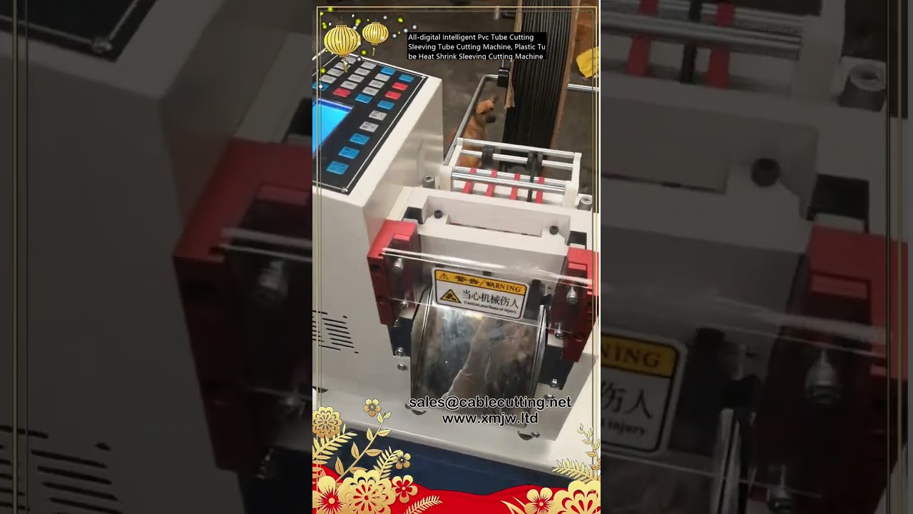 All digital Intelligent Pvc Tube Cutting Sleeving Tube Cutting Machine, Plastic Tube Heat Shrink Sle