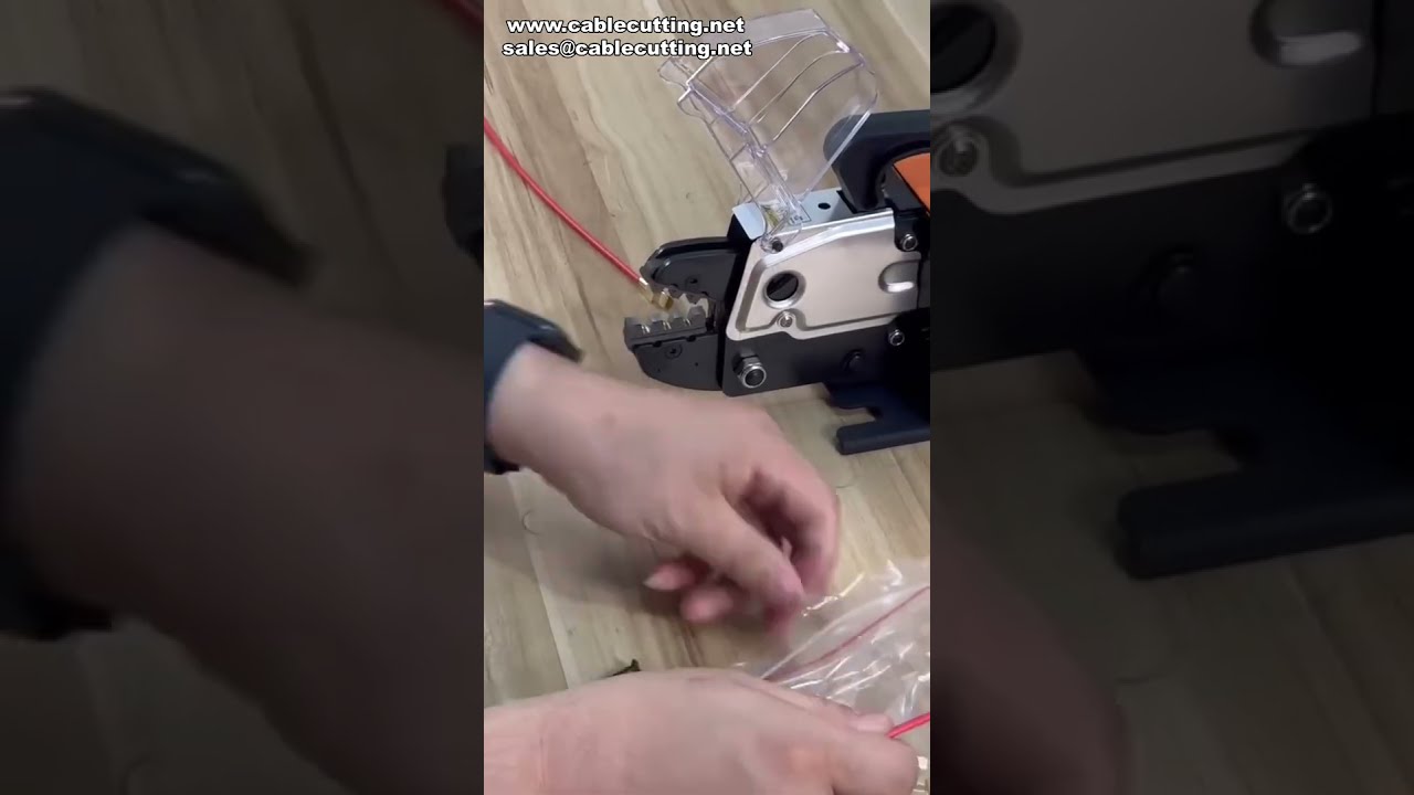 High Speed Pneumatic Terminal Crimping Machine with Enhanced Solenoid Valve #factory #machine