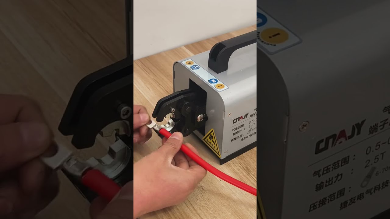 Versatile Electric Terminal Crimping Machine for Copper Lugs Up to 70 sq mm #machine #factory