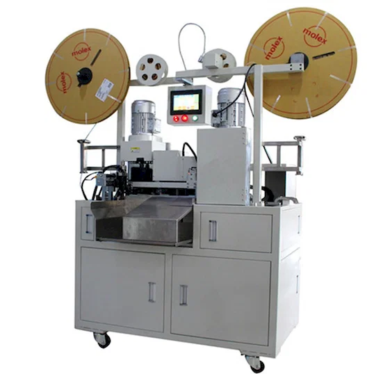 Automatic Flat Cable Dividing, Cutting, Stripping, and Crimping Machine