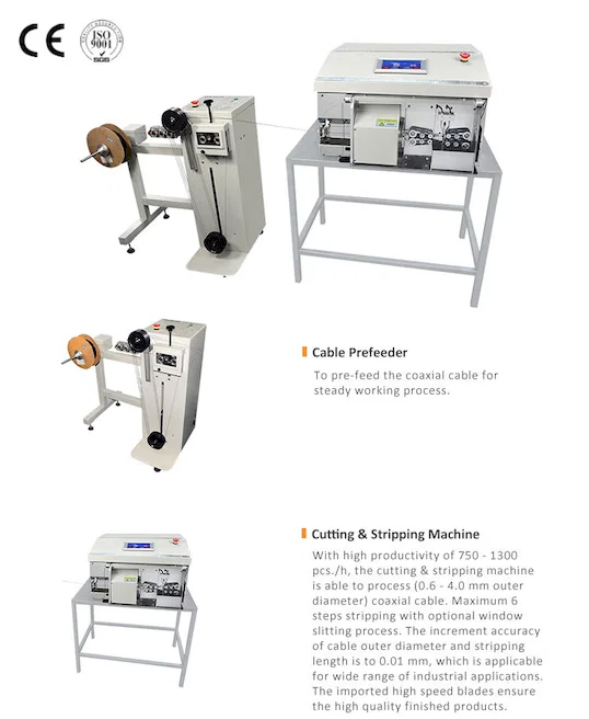 automatic coaxial cable stripping machine WPM-9800